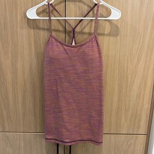 Lululemon Yoga Top, Size 8, multicolor stripe
